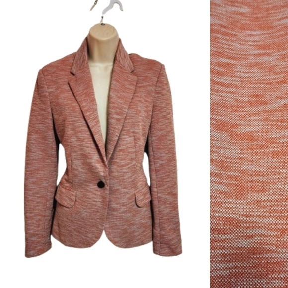 Cartonnier Jackets & Blazers - Cartonnier Anthro Space Dye Knit Blazer Jacket Red Small